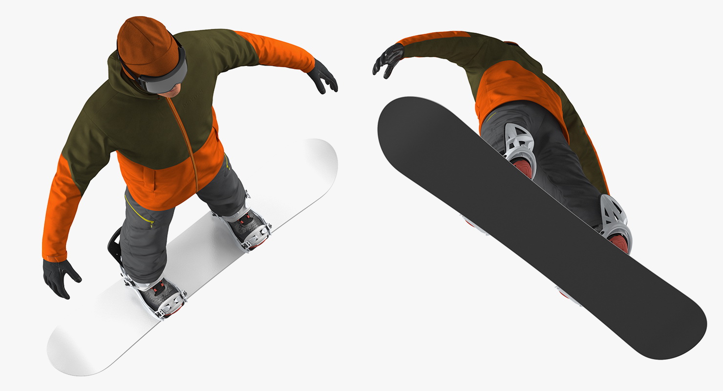 Snowboarder Generic 3D model