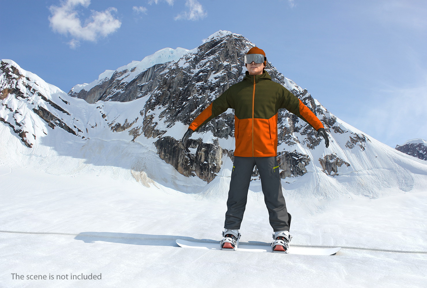 Snowboarder Generic 3D model
