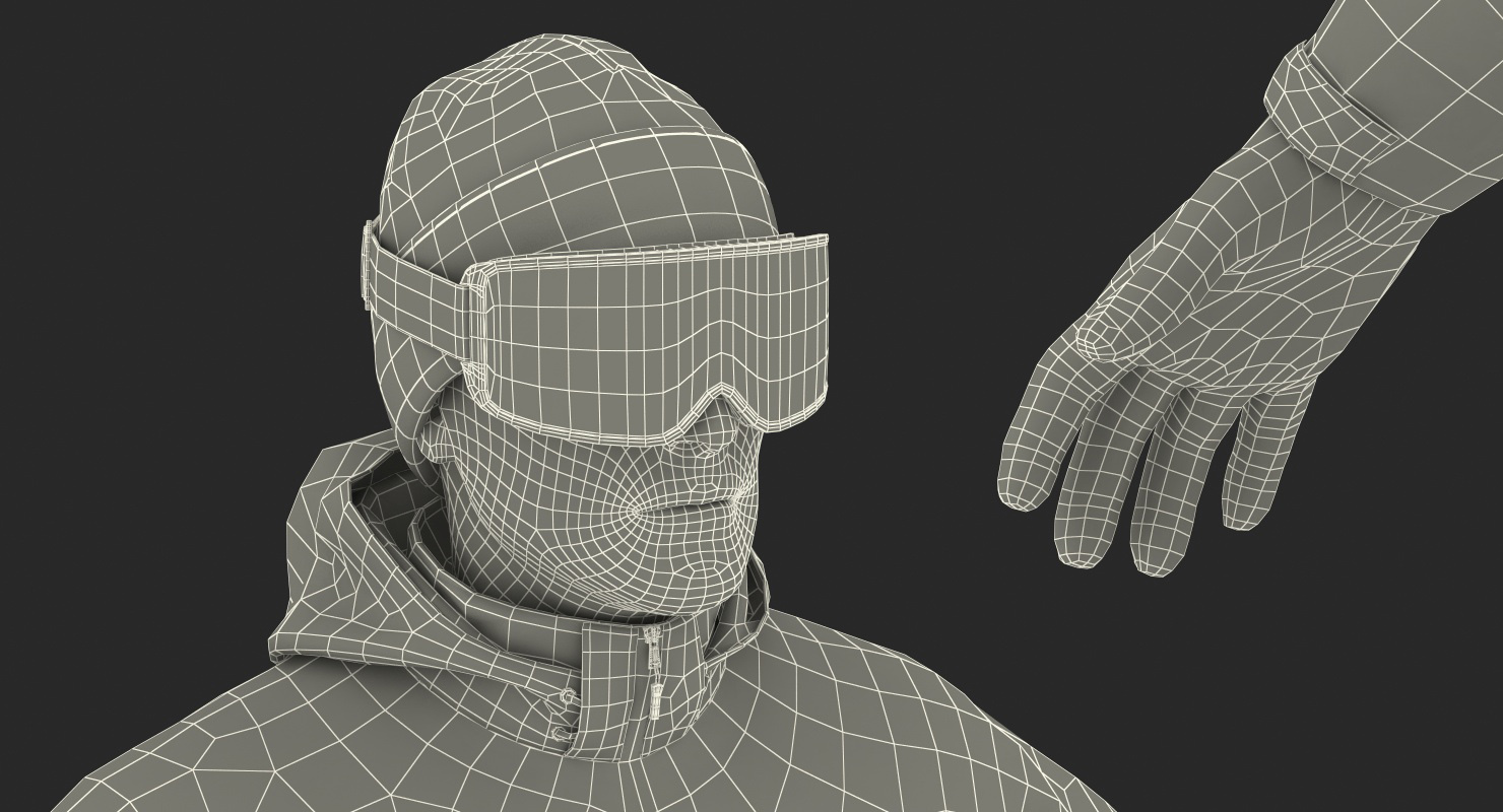 Snowboarder Generic 3D model