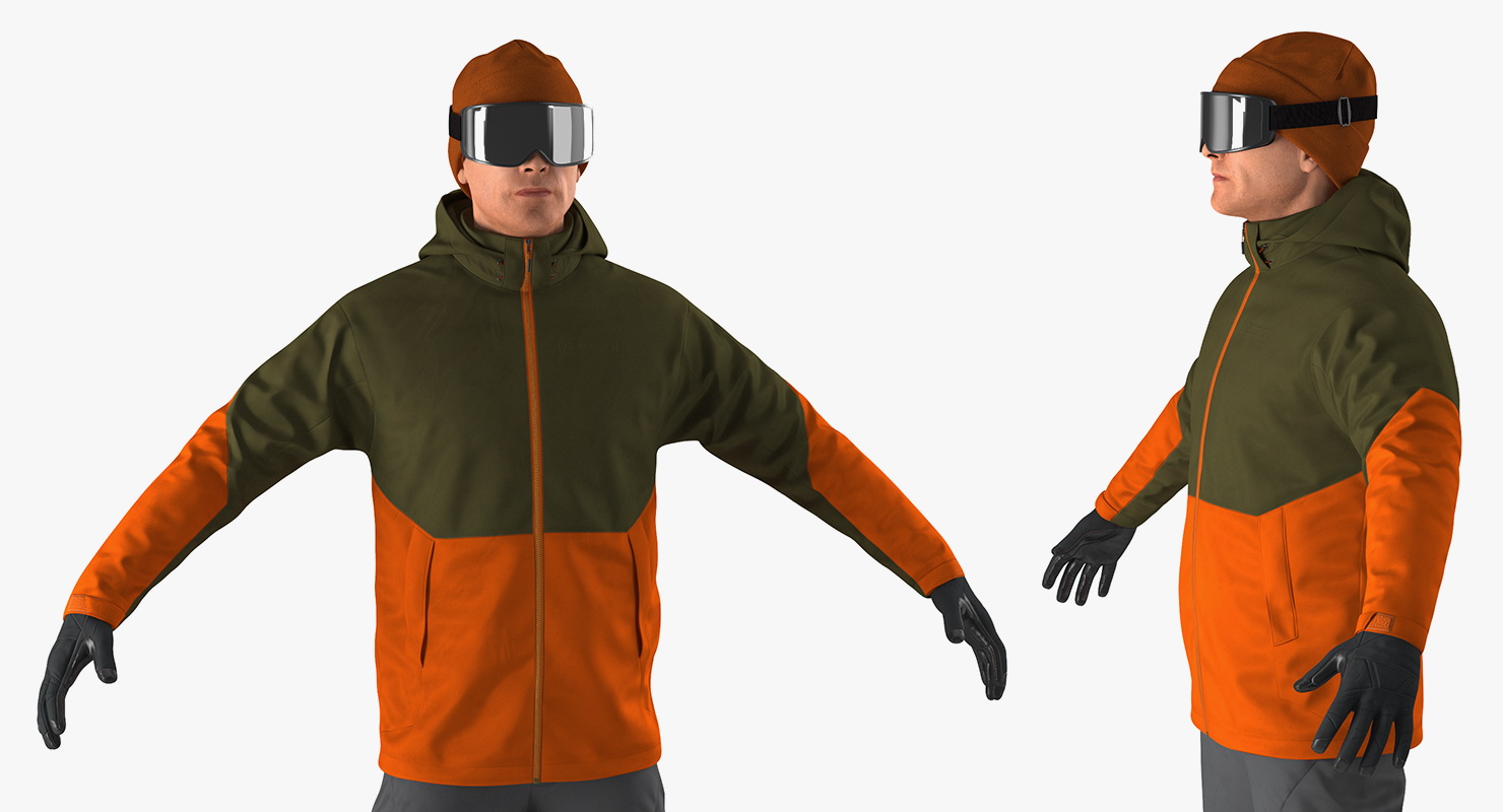 Snowboarder Generic 3D model