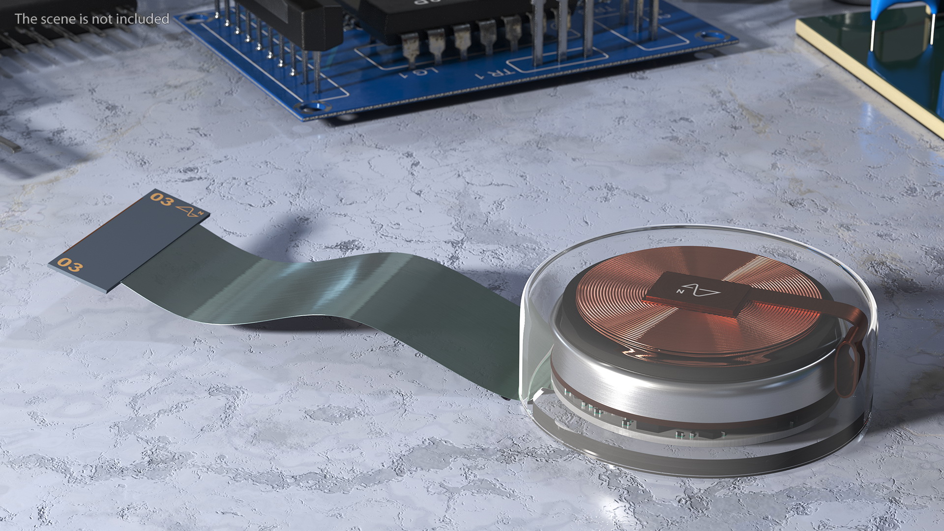 Neuralink Chip 3D model