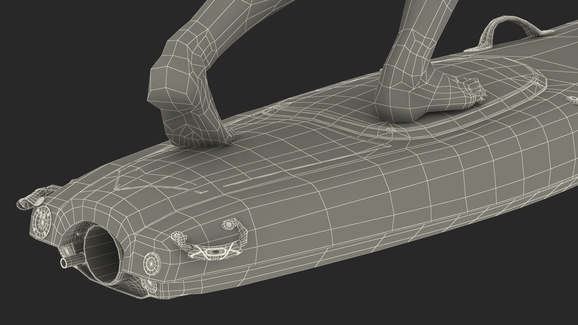 3D model Afro American Man with Surftek Aquasurf Jet Surfboard Rigged