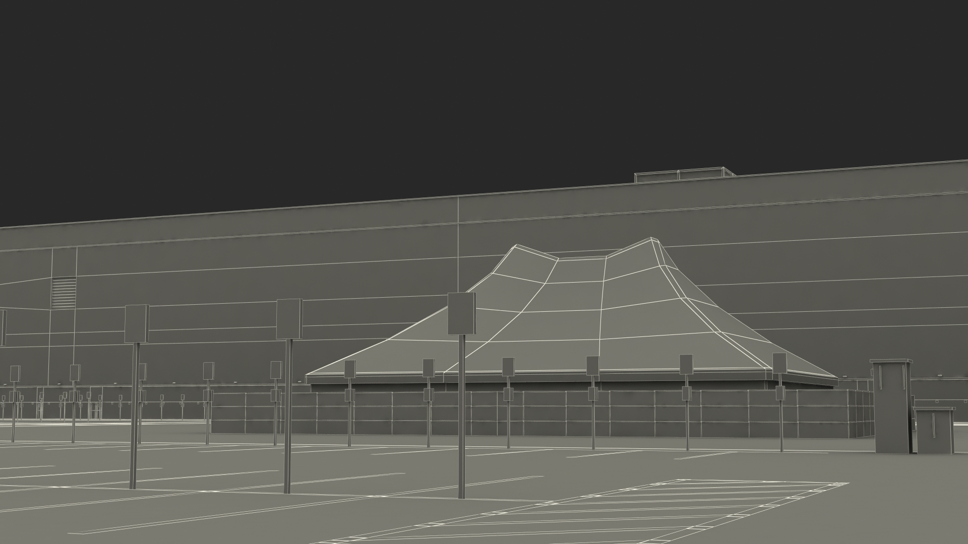 Huge Manufacturing Plant 3D model