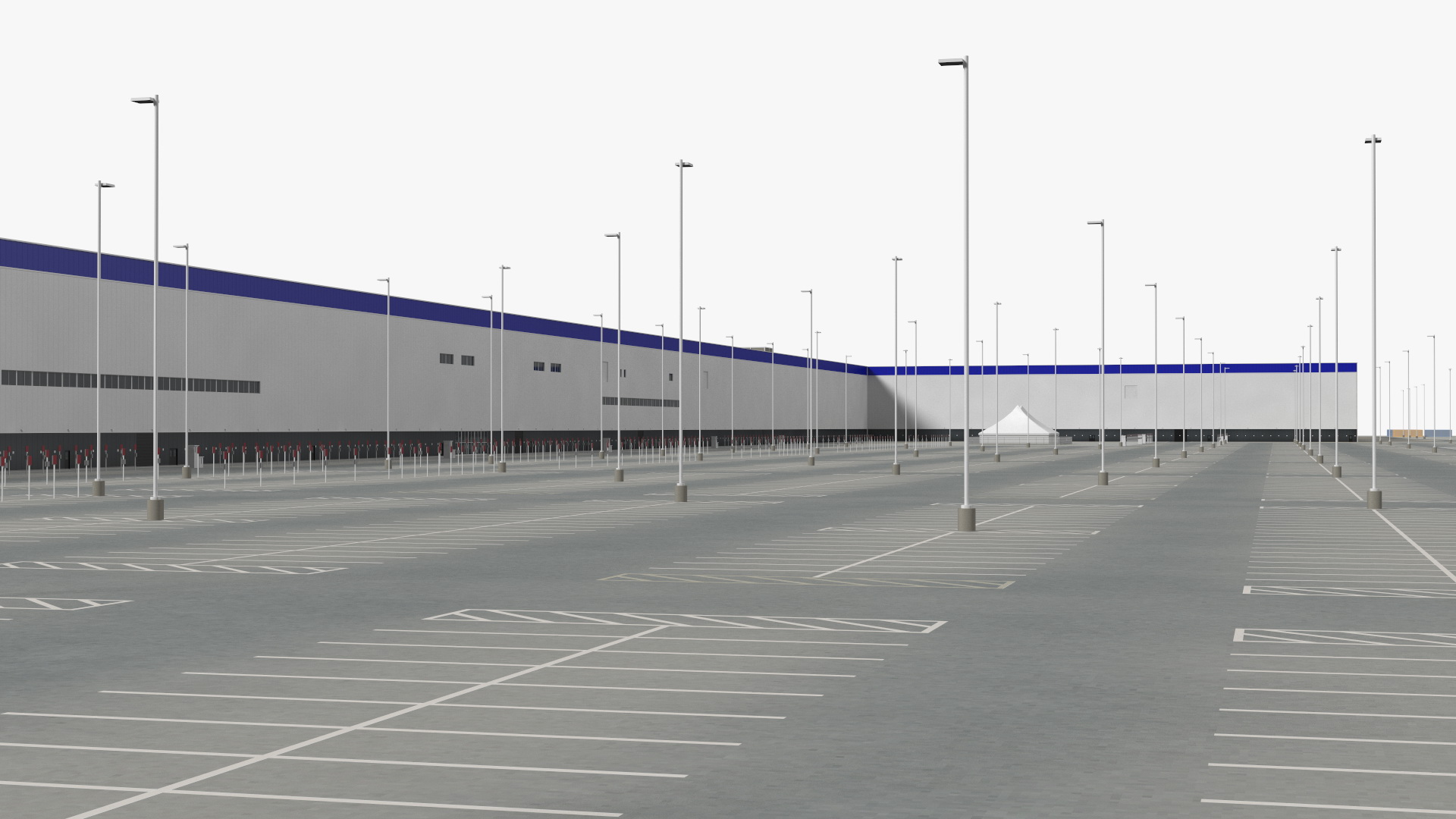 Huge Manufacturing Plant 3D model