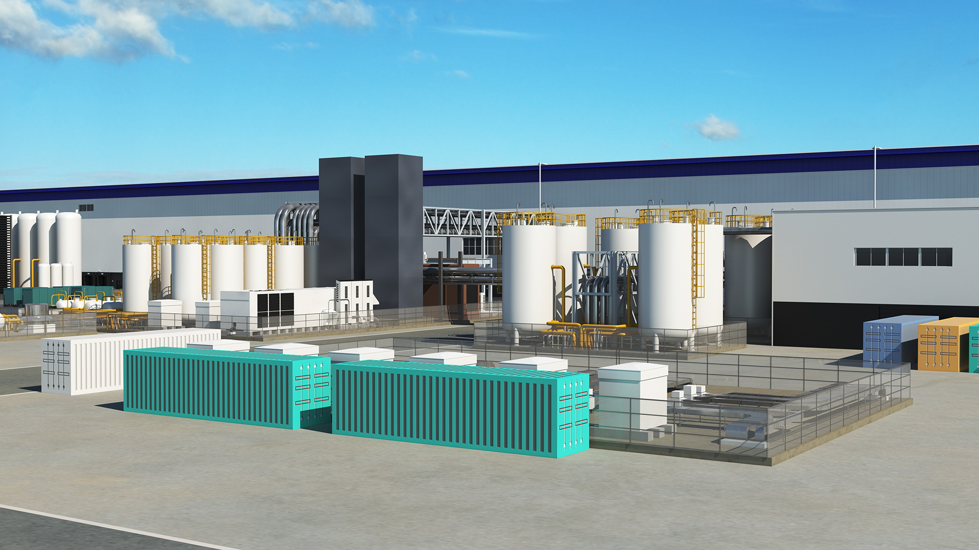 Huge Manufacturing Plant 3D model