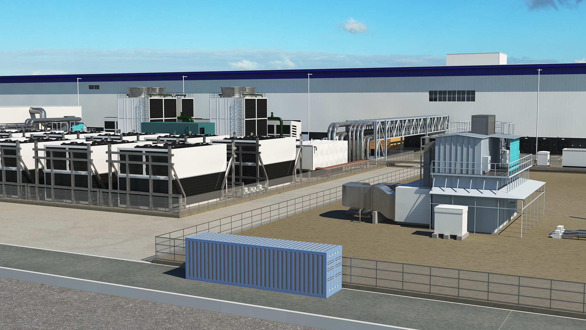 Huge Manufacturing Plant 3D model
