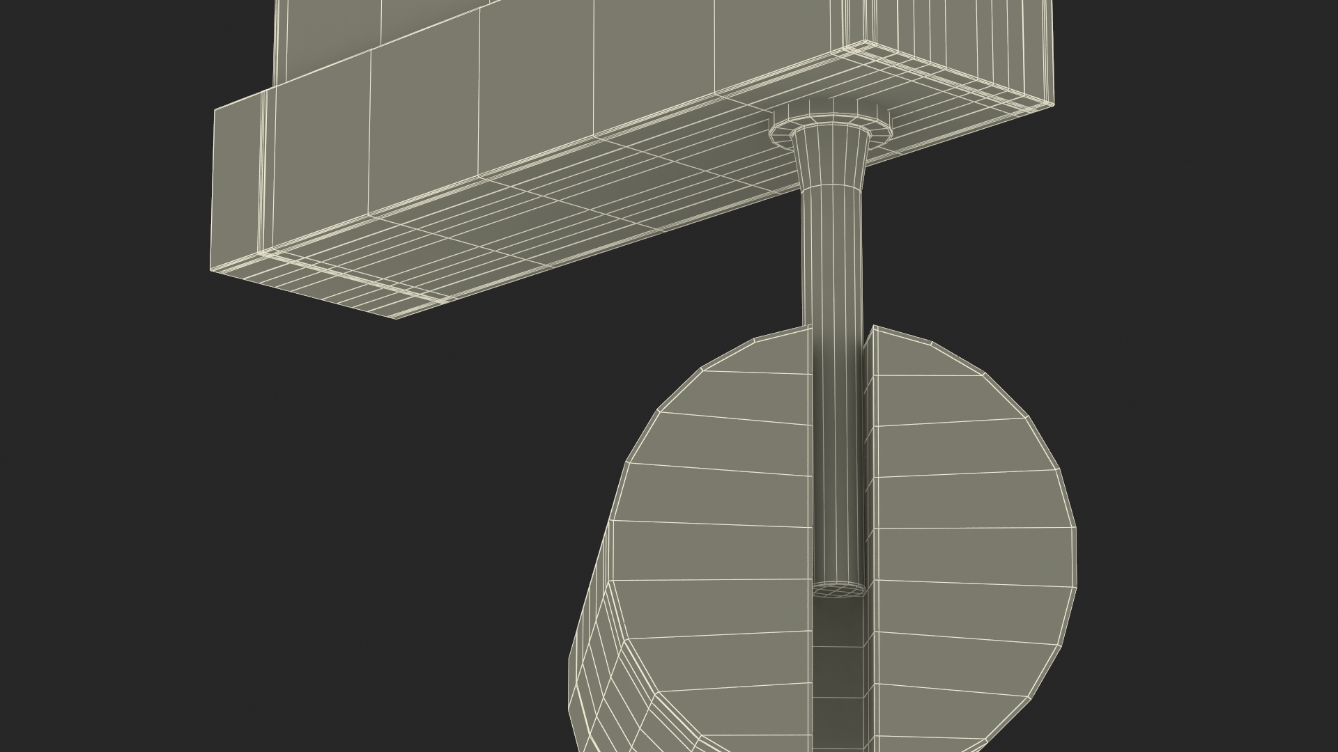 Cylinder LED Track Light Head 3D model