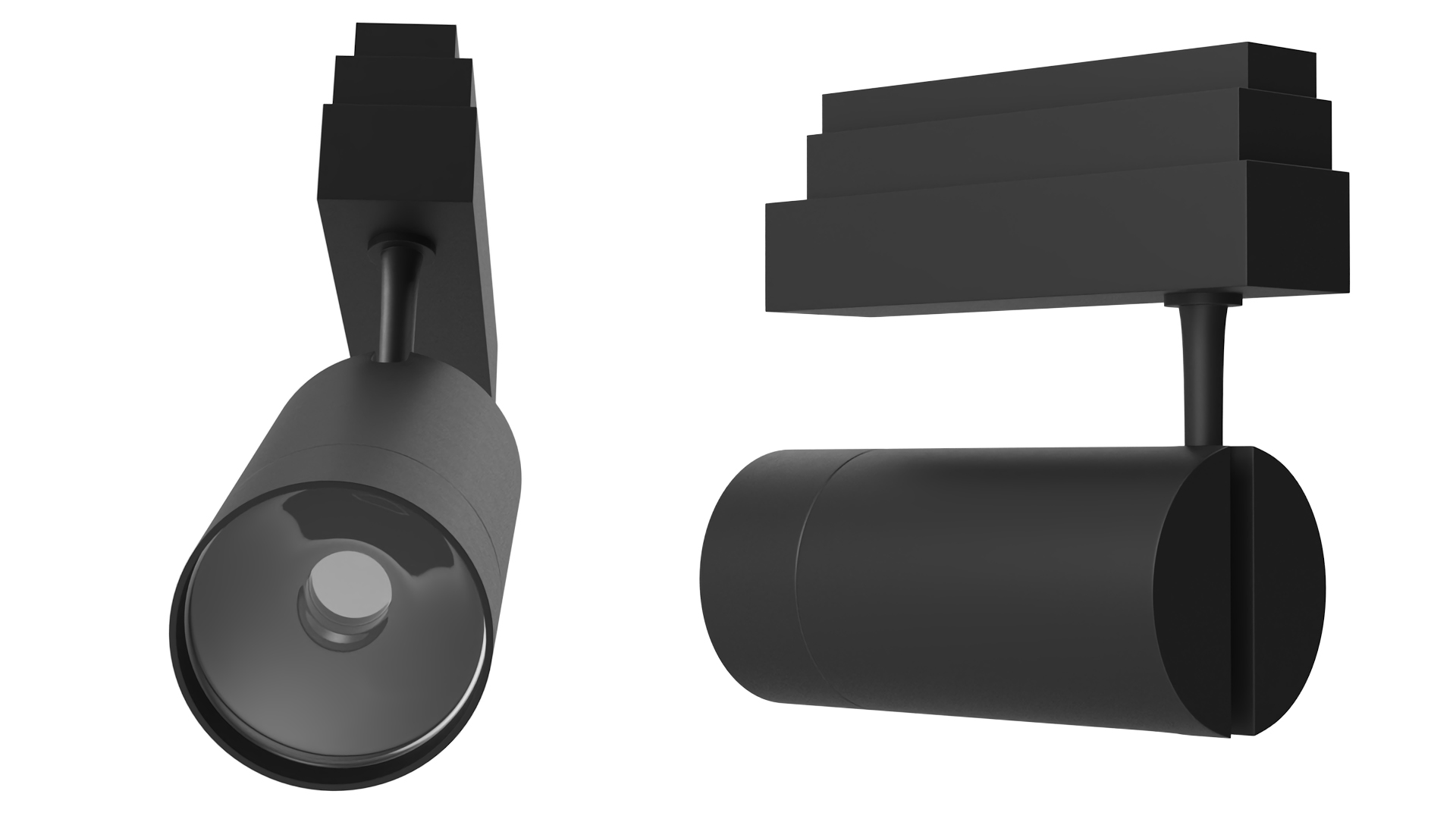 Cylinder LED Track Light Head 3D model