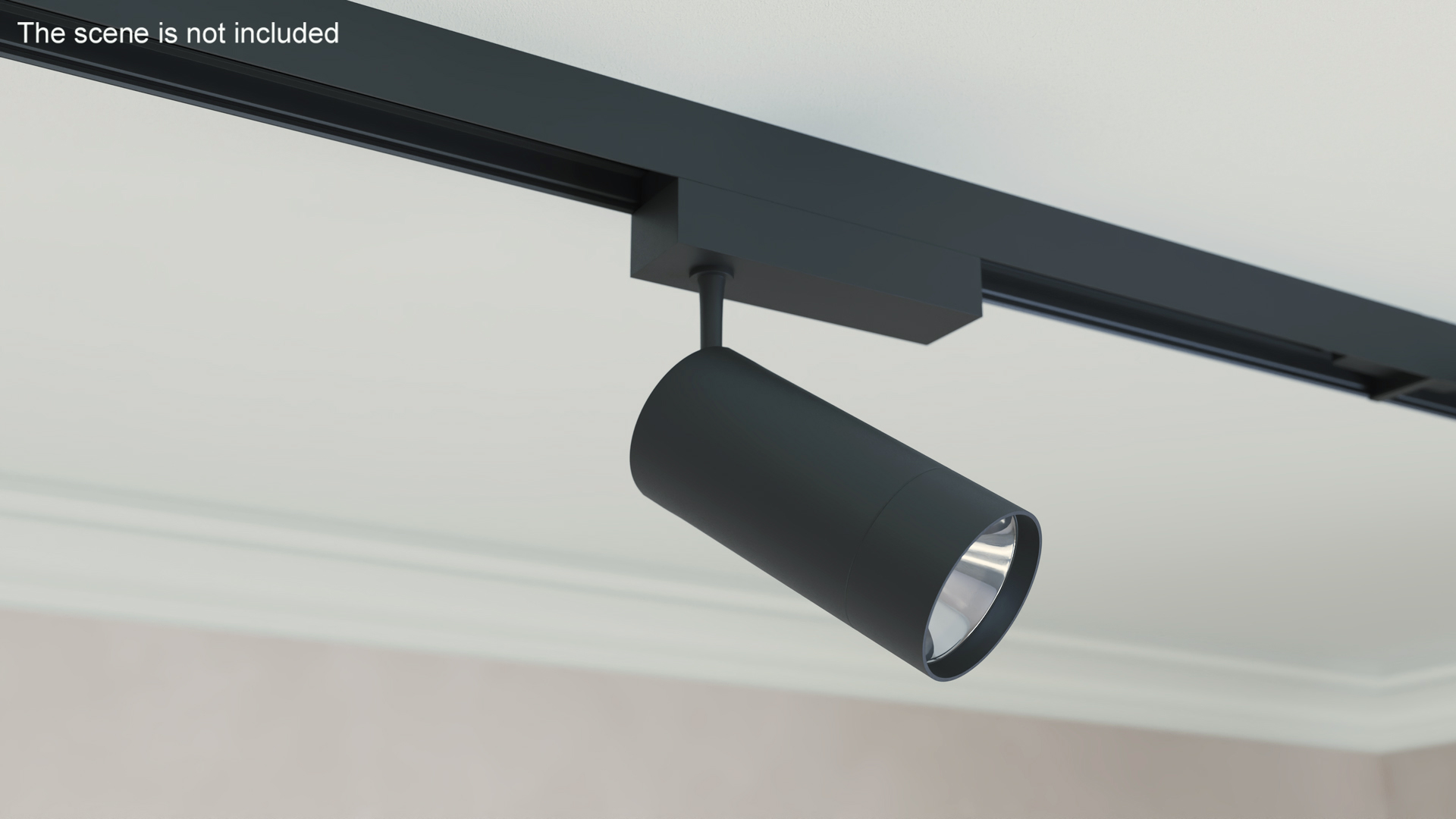 Cylinder LED Track Light Head 3D model