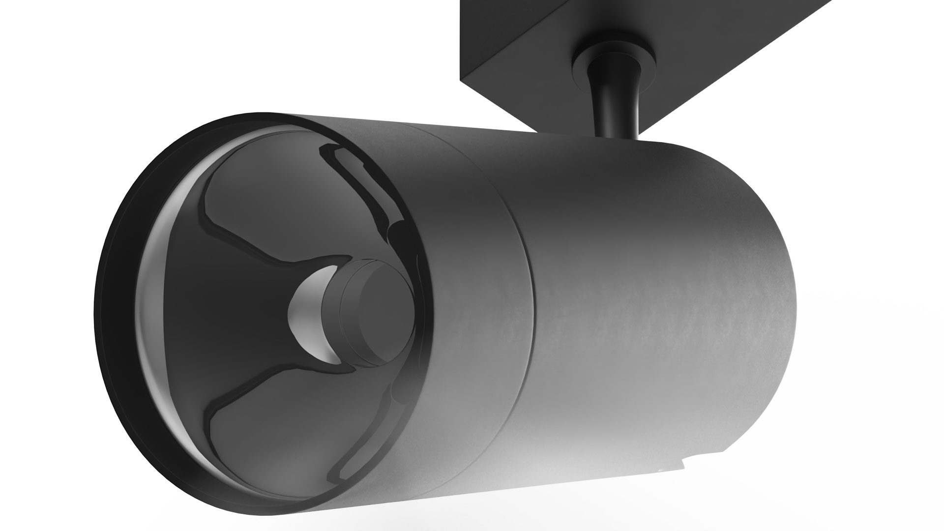 Cylinder LED Track Light Head 3D model