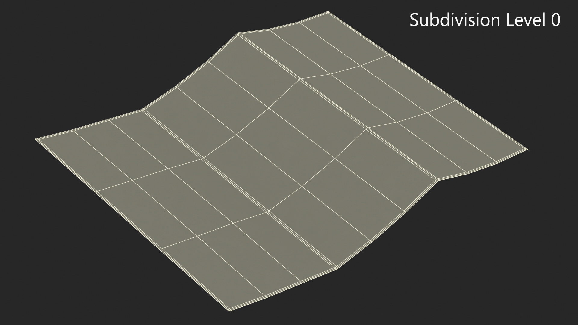 3D model Zigzag Folded Kraft Paper