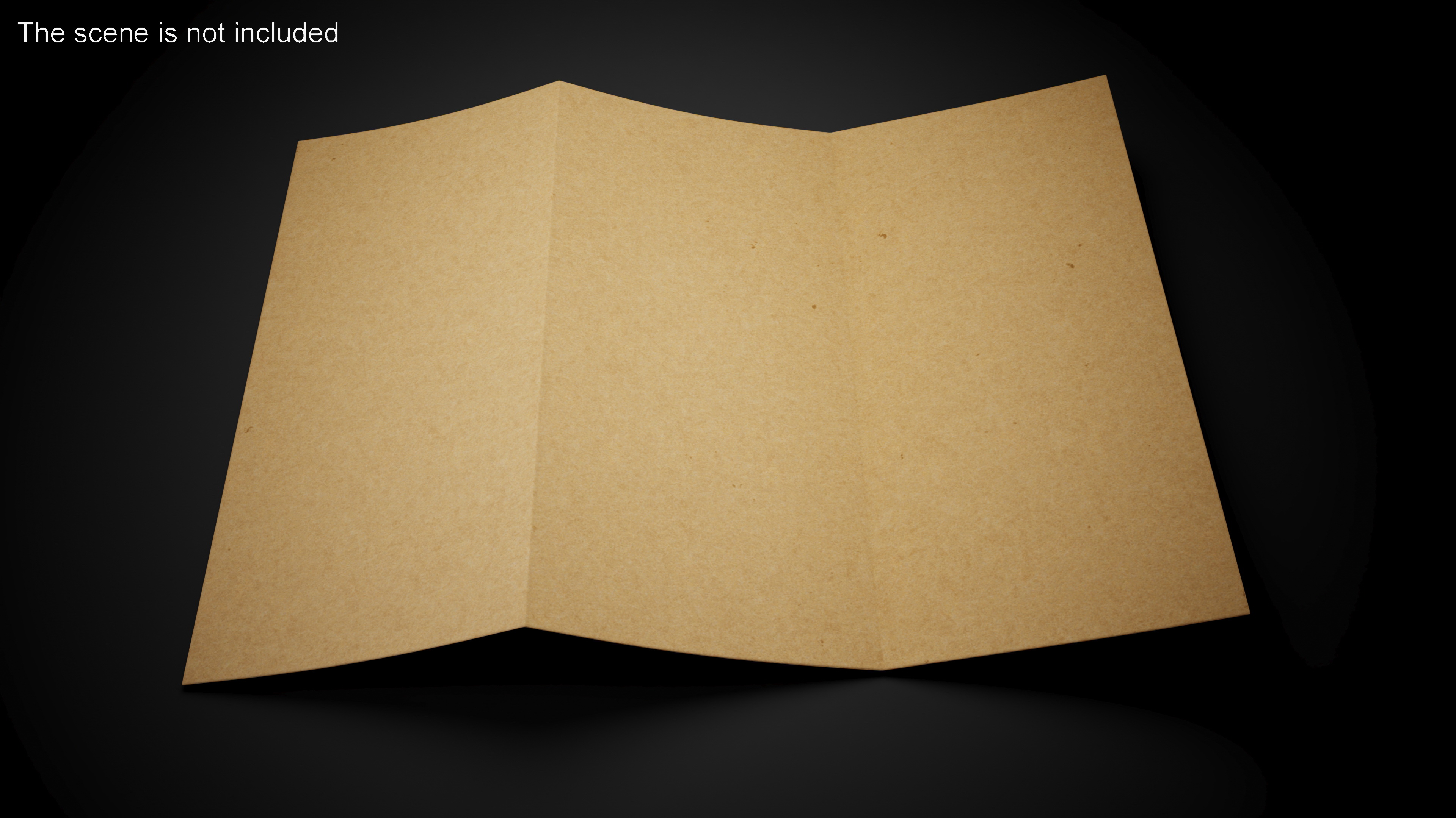 3D model Zigzag Folded Kraft Paper