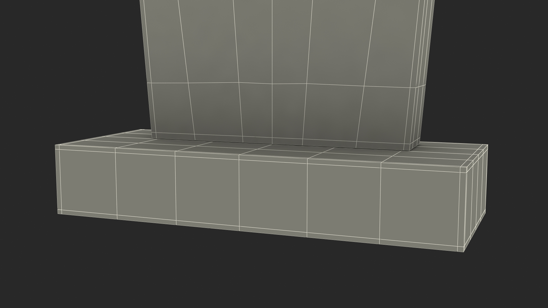 3D Granite Cemetery Headstone