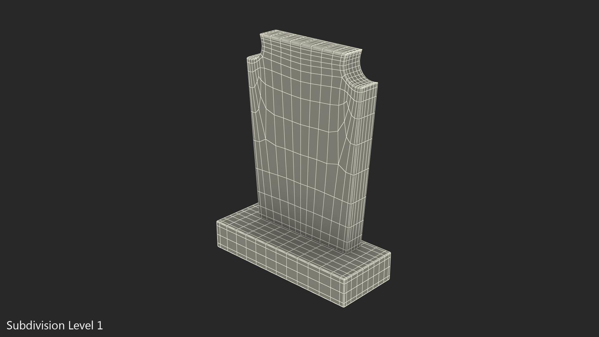 3D Granite Cemetery Headstone
