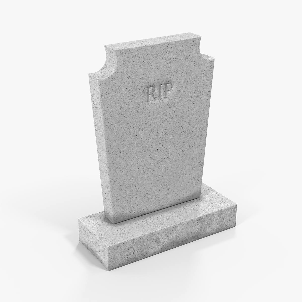 Granite Cemetery Headstone, view 4