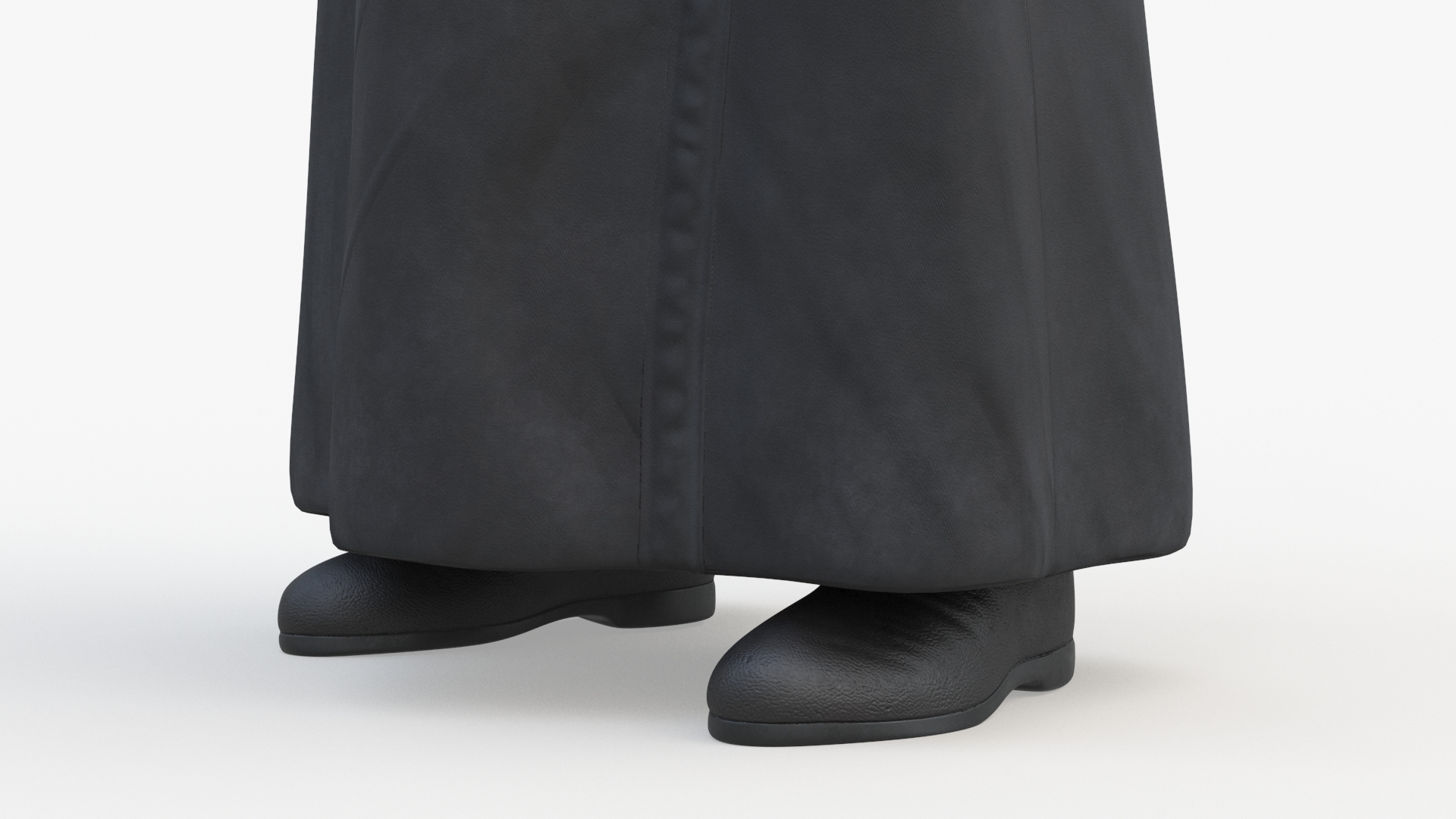 Orthodox Church Monk Wearing Robe Rigged for Maya 3D model