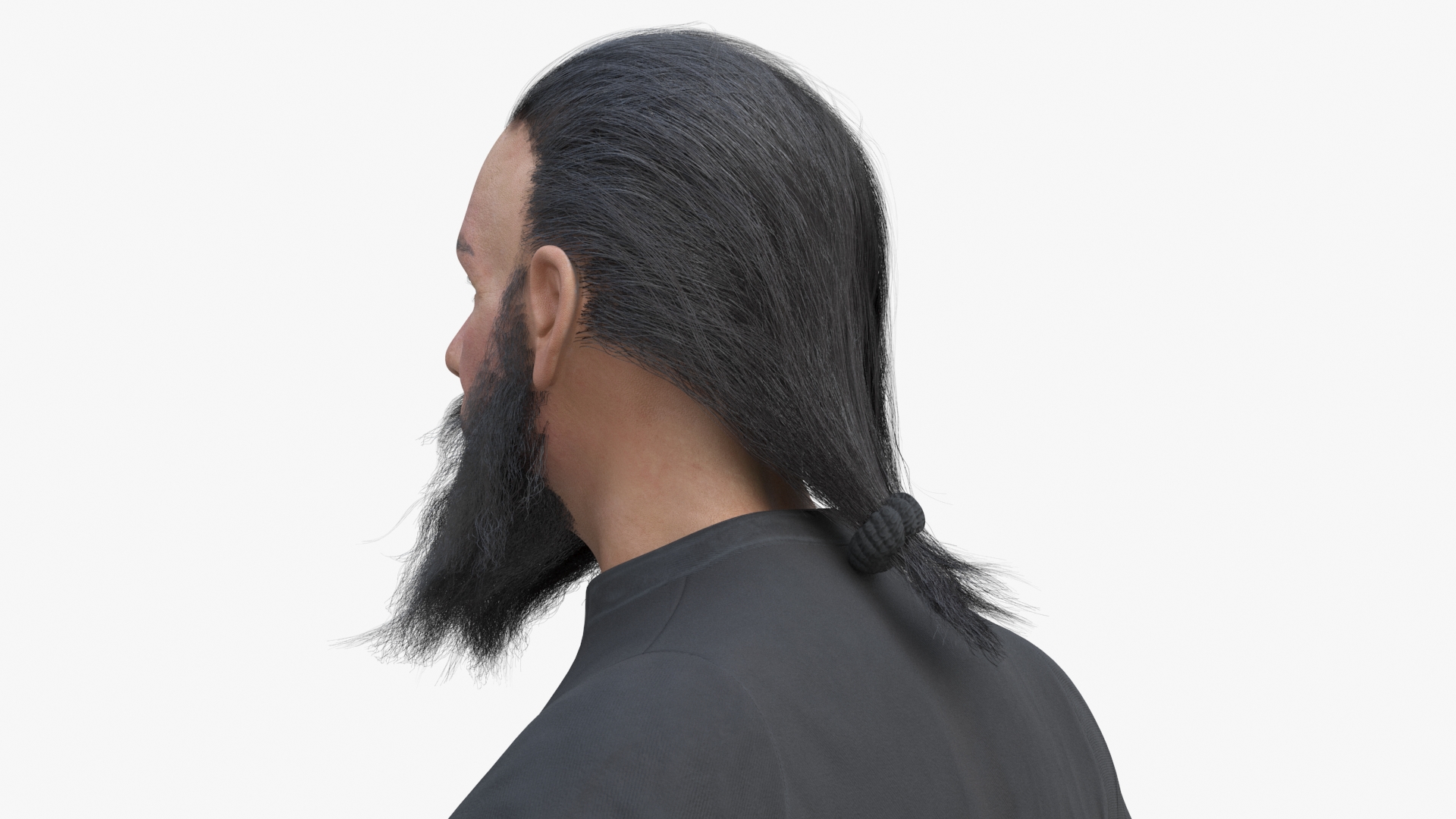 Orthodox Church Monk Wearing Robe Rigged for Maya 3D model