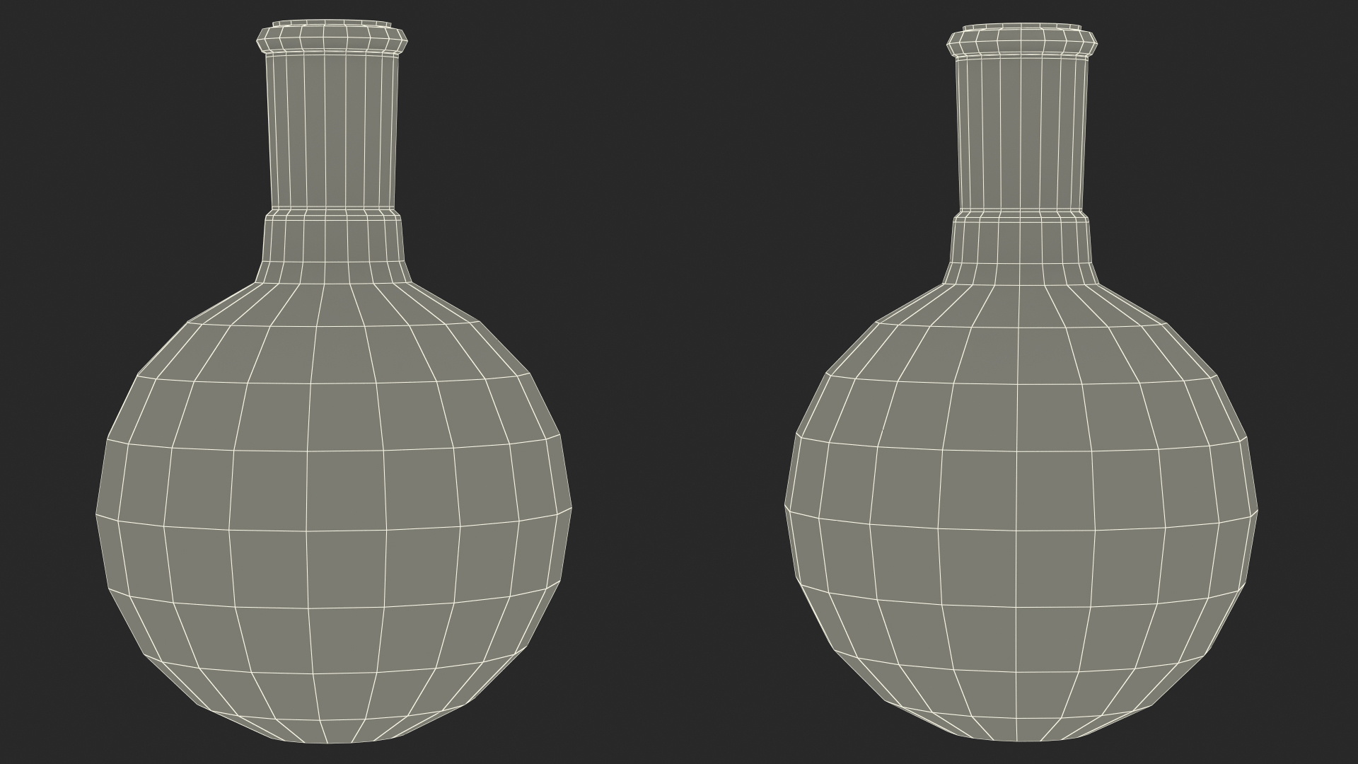 3D Round Bottom Receiving Flask model