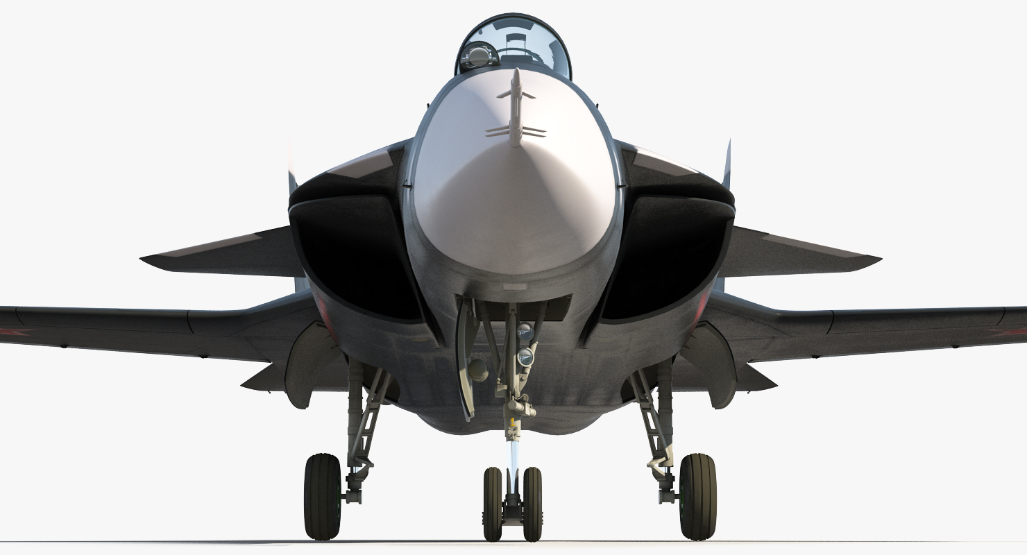 3D model Sukhoi Su 47 Berkut Russin Jet Fighter Rigged