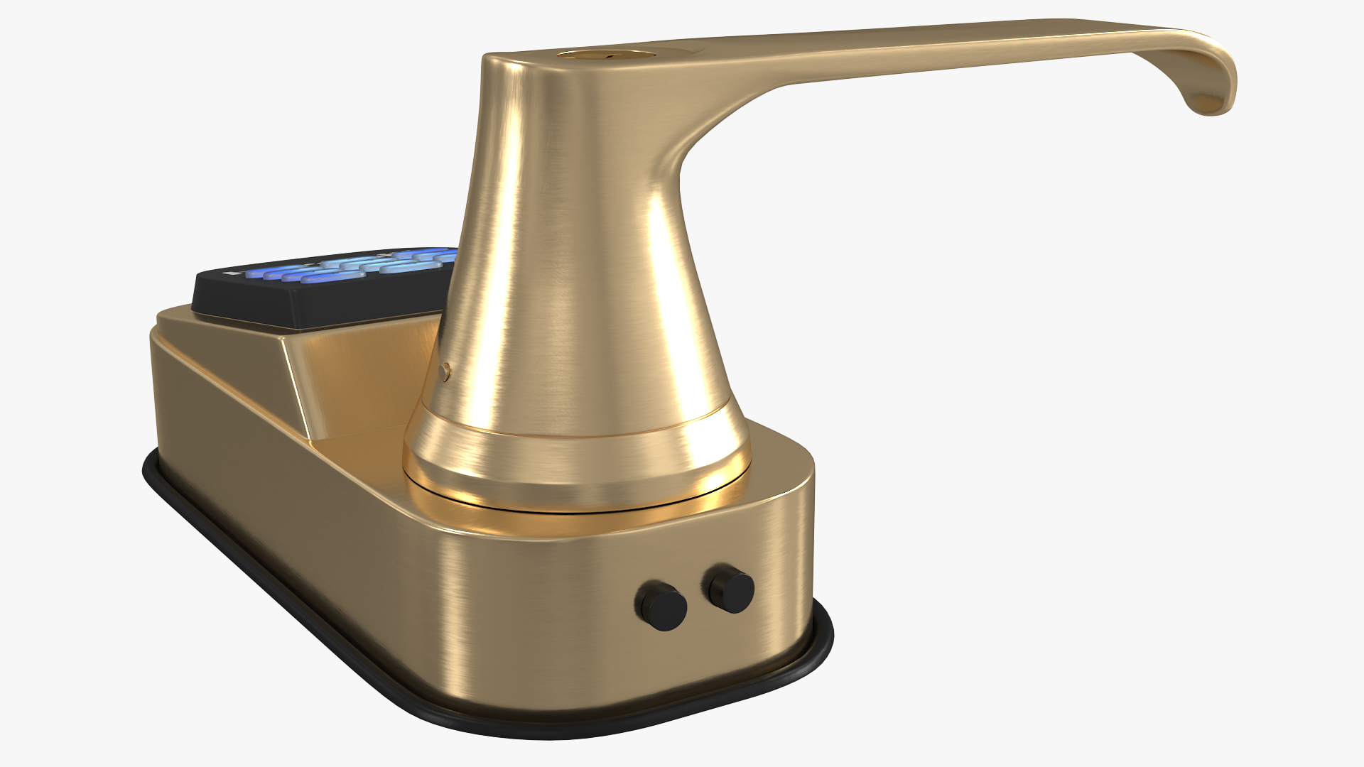 3D Hornbill Smart Lock with Keypad Door Knob Gold