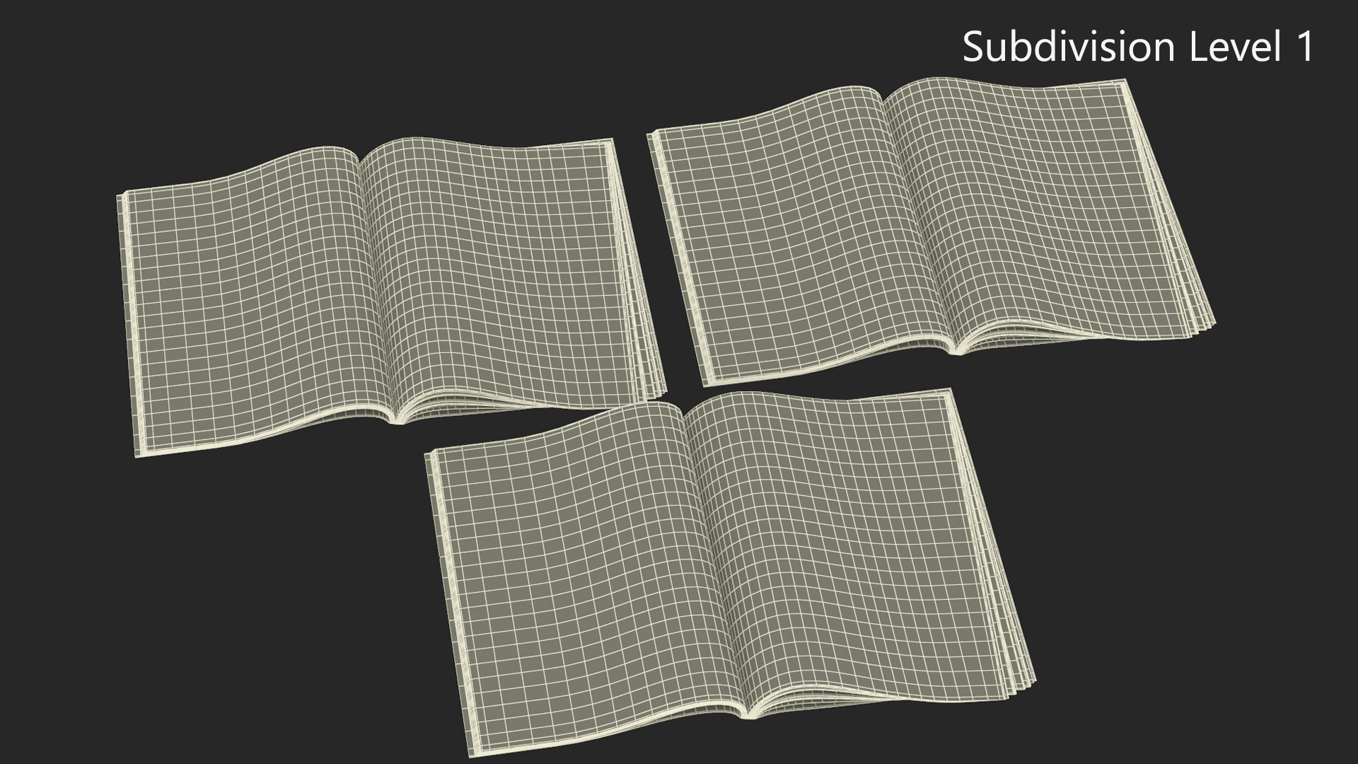 3D Open New Yorker Vogue and Seasons Magazines model