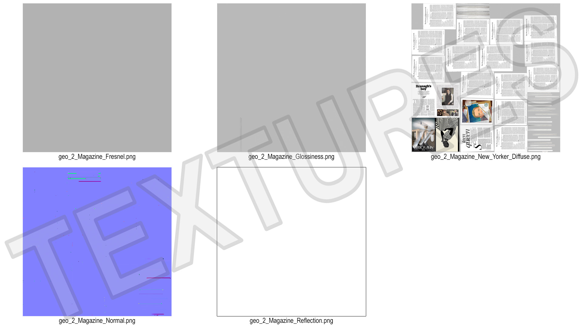 3D Open New Yorker Vogue and Seasons Magazines model