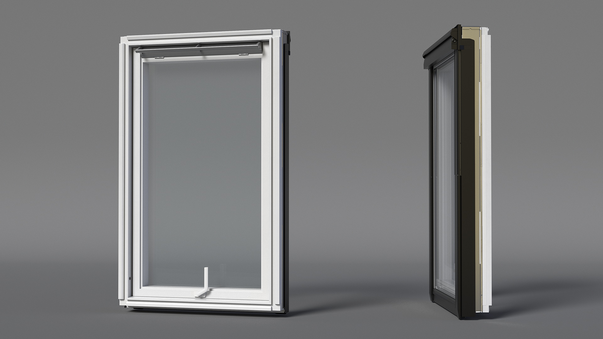 3D Roof Window Closed 118 x 188 cm