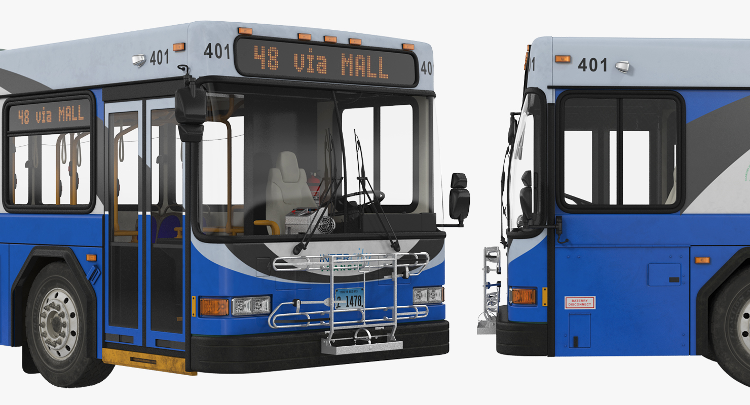 3D model Gillig Advantage Hybrid Bus Intercity Transit
