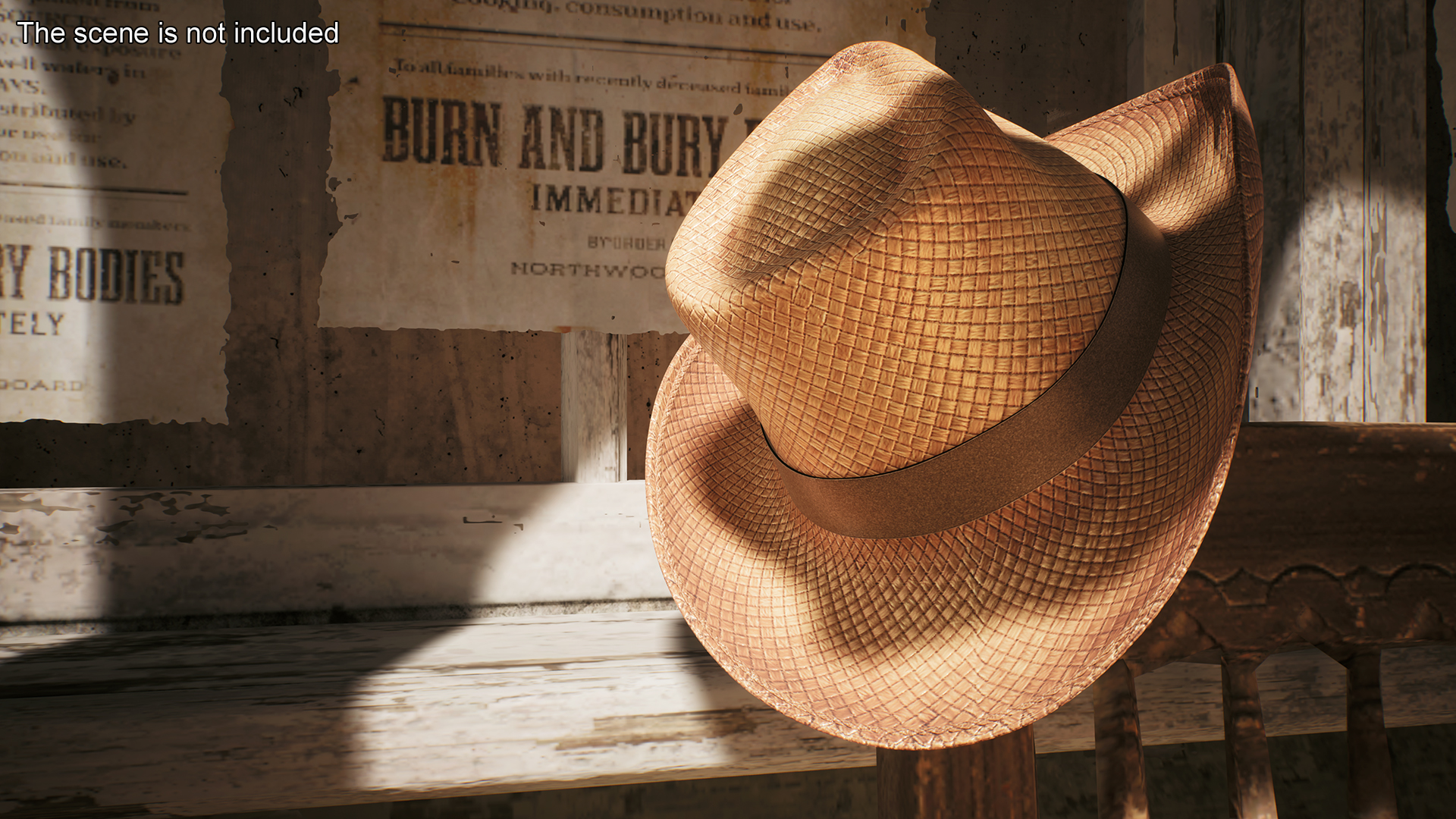 3D Straw Cowboy Hat