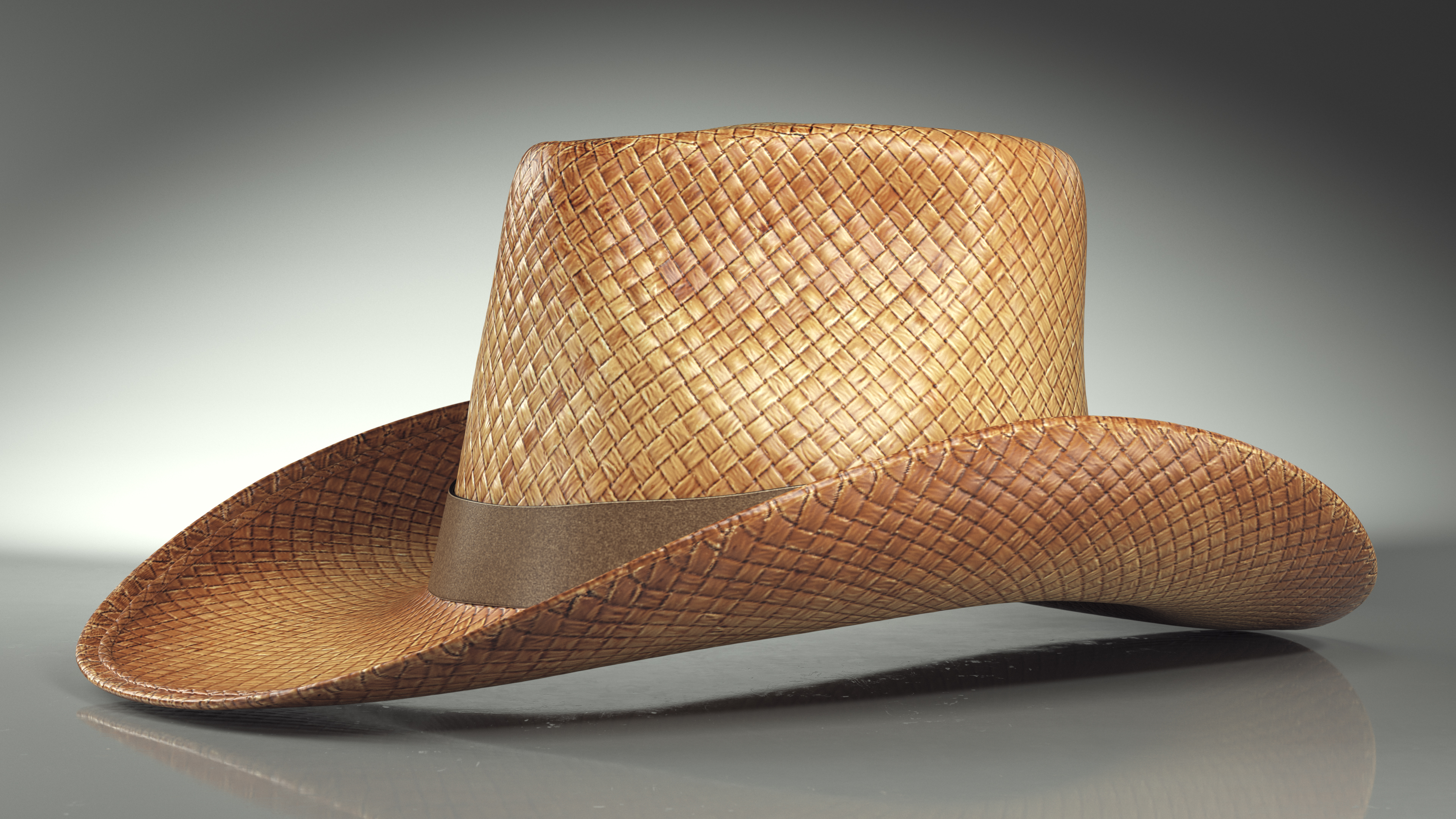 3D Straw Cowboy Hat