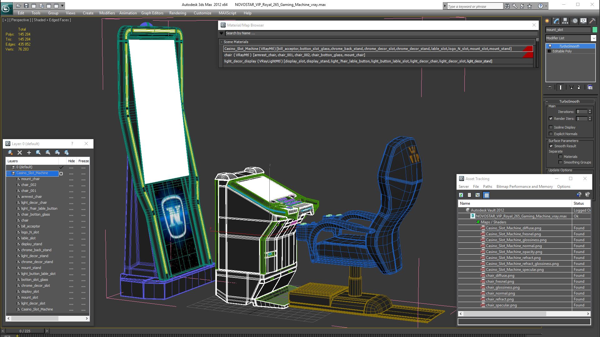 NOVOSTAR VIP Royal 265 Gaming Machine 3D
