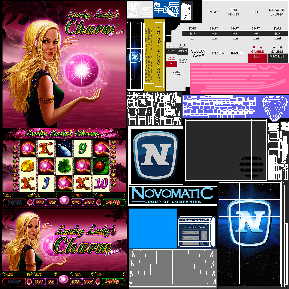 NOVOSTAR VIP Royal 265 Gaming Machine 3D