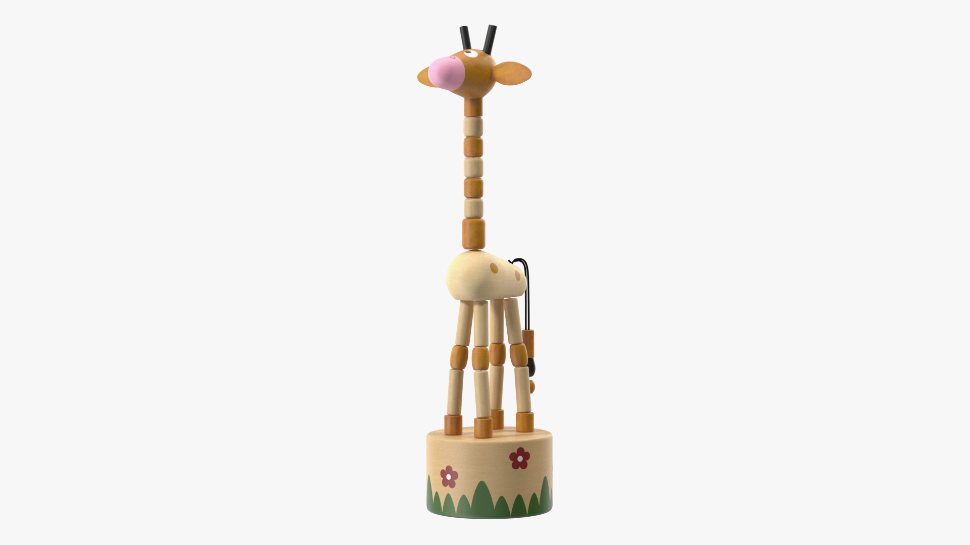 Giraffe Push Puppet Toy Rigged for Modo 3D model