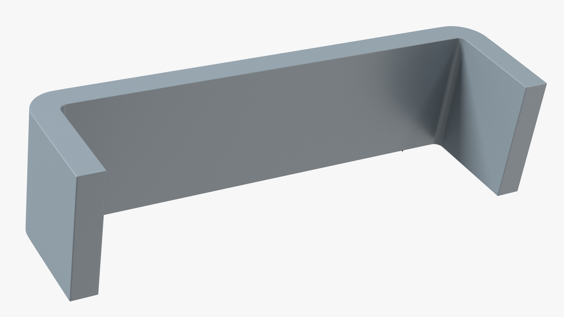 Smart Solar Bench Grey 3D