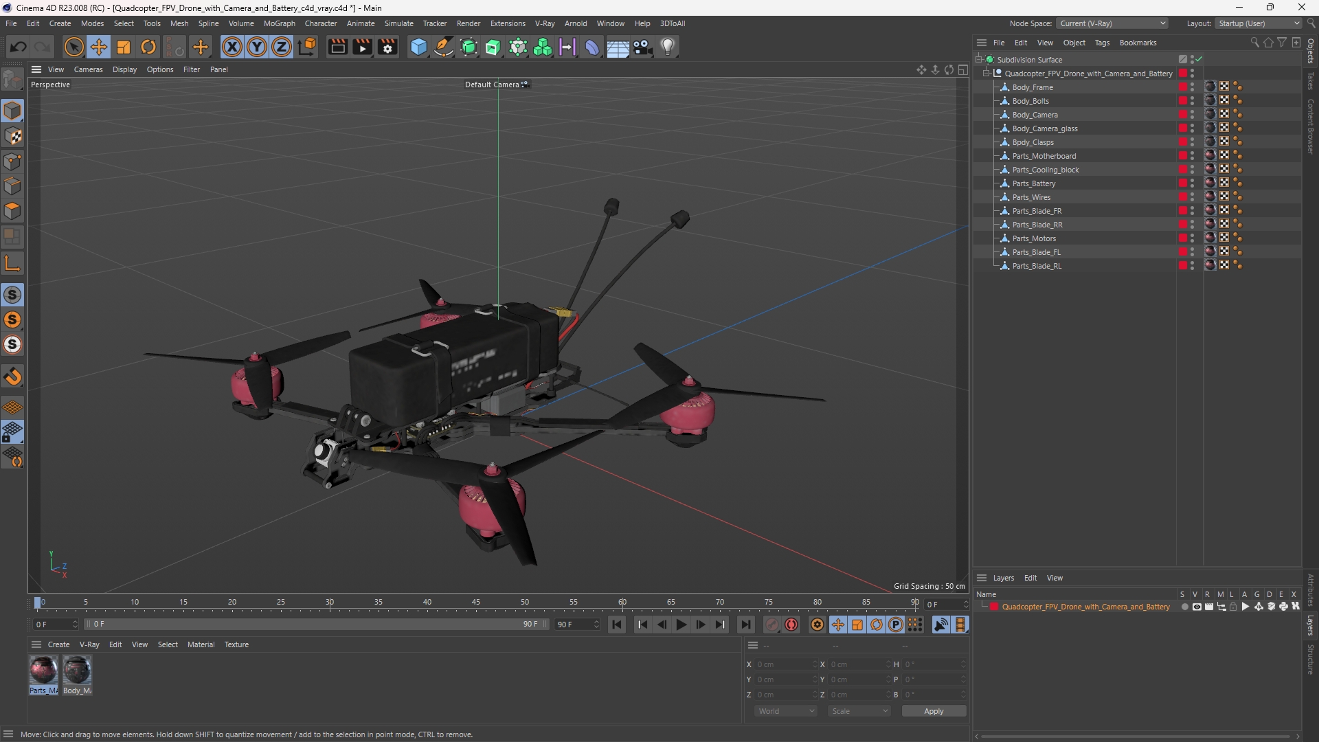 Quadcopter FPV Drone with Camera and Battery - view 12