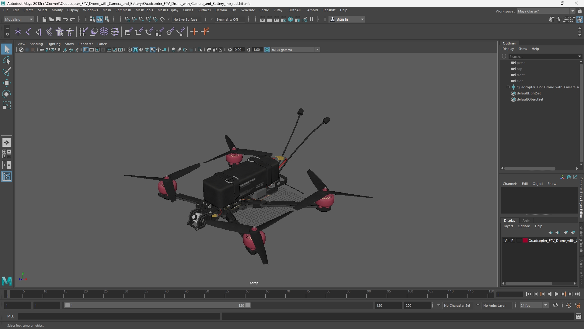 Quadcopter FPV Drone with Camera and Battery - view 11