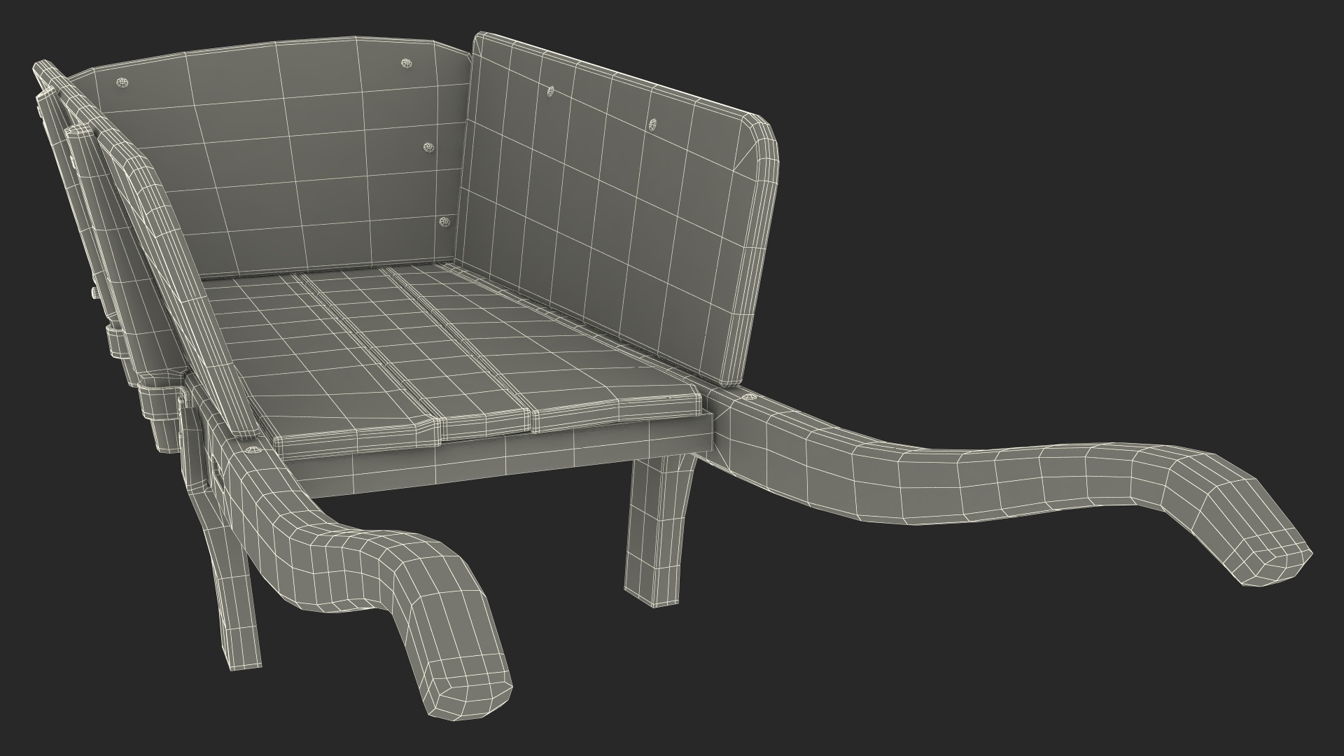 3D model Vintage Wheelbarrow Green