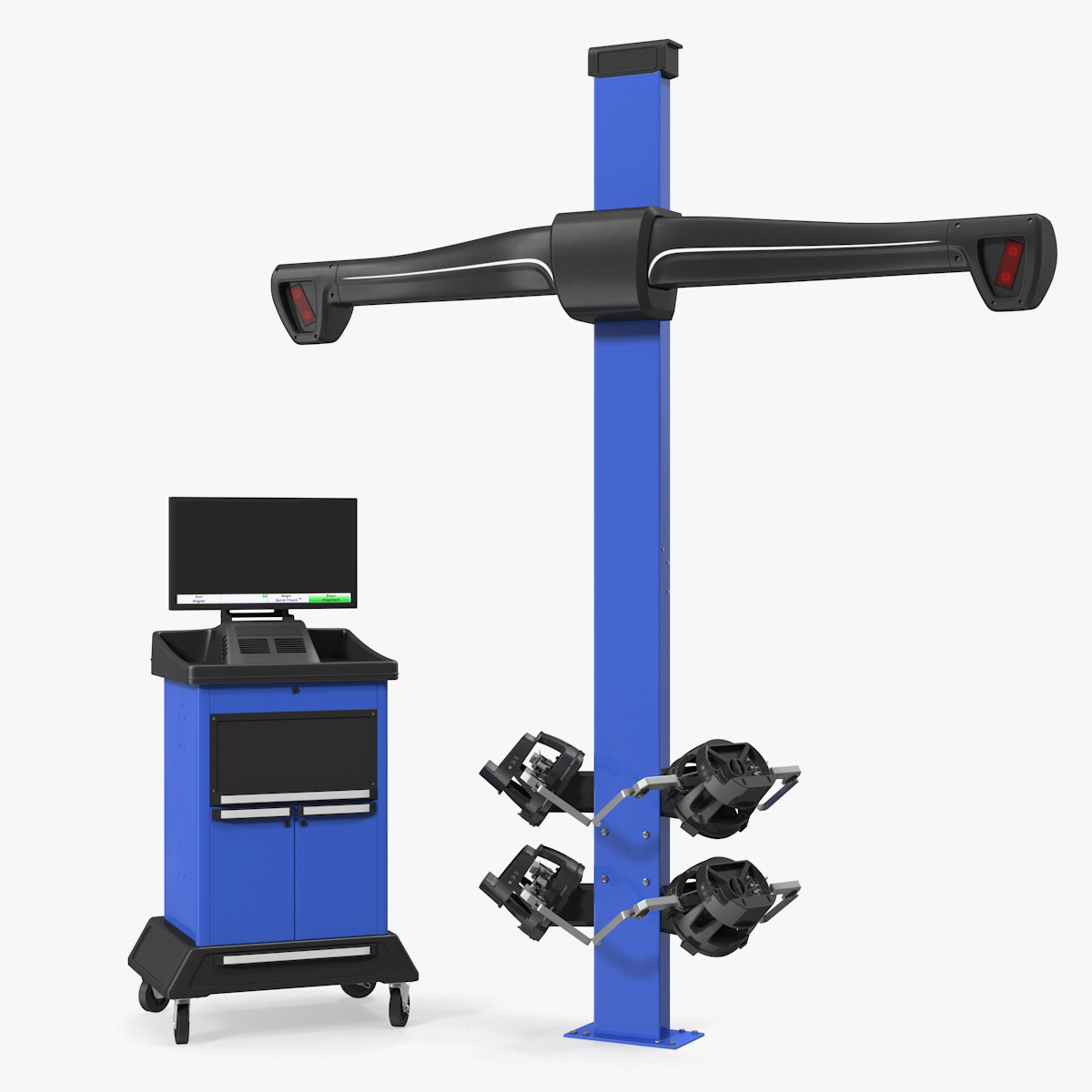 Wheel Aligner Car Equipment Generic 3D Model