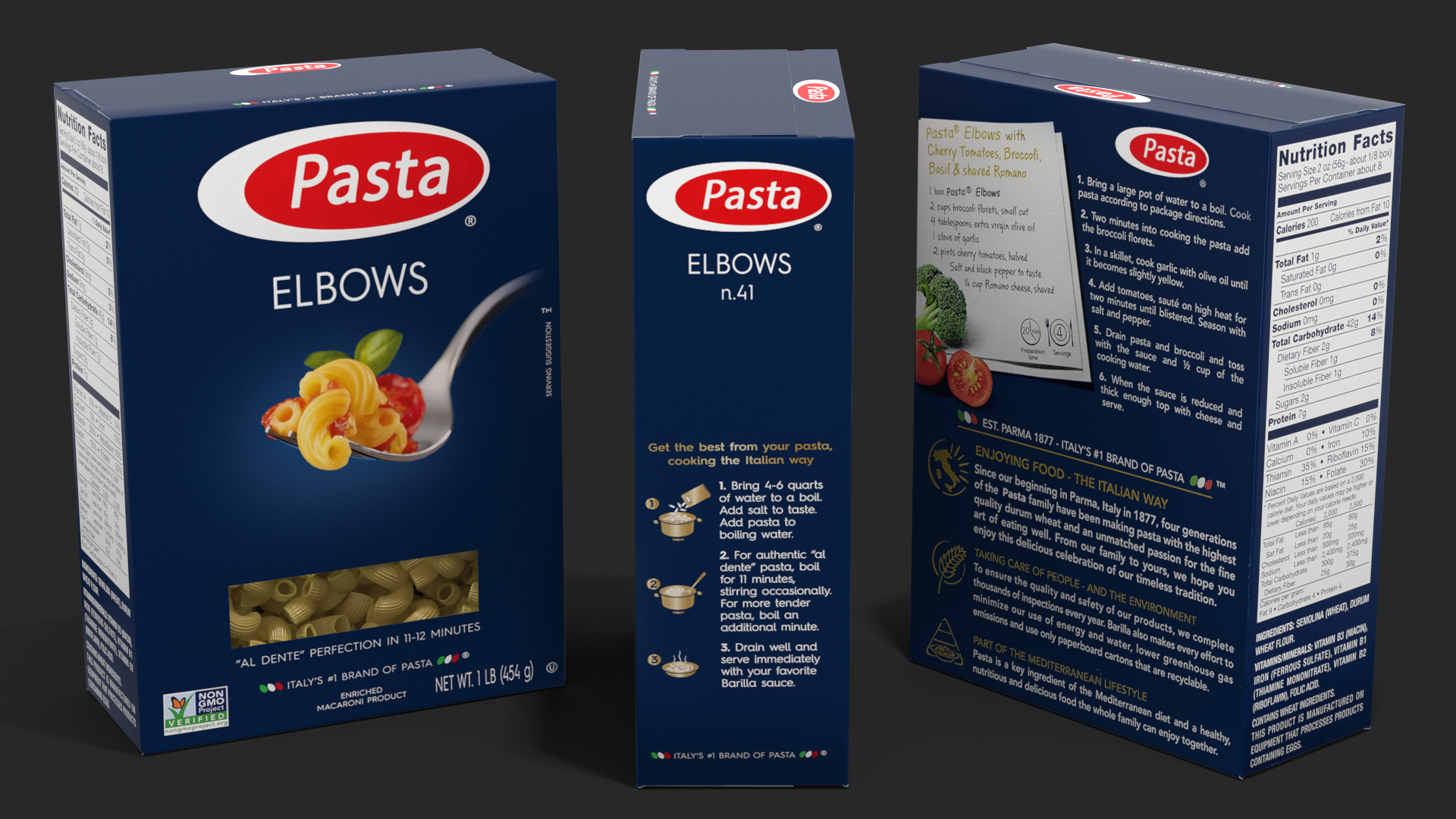 3D model Box Elbows