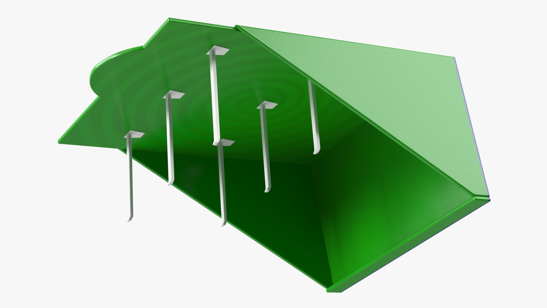 3D Plastic Counter Top Display Green model