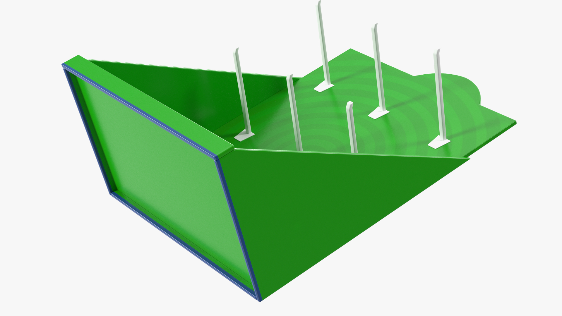 3D Plastic Counter Top Display Green model