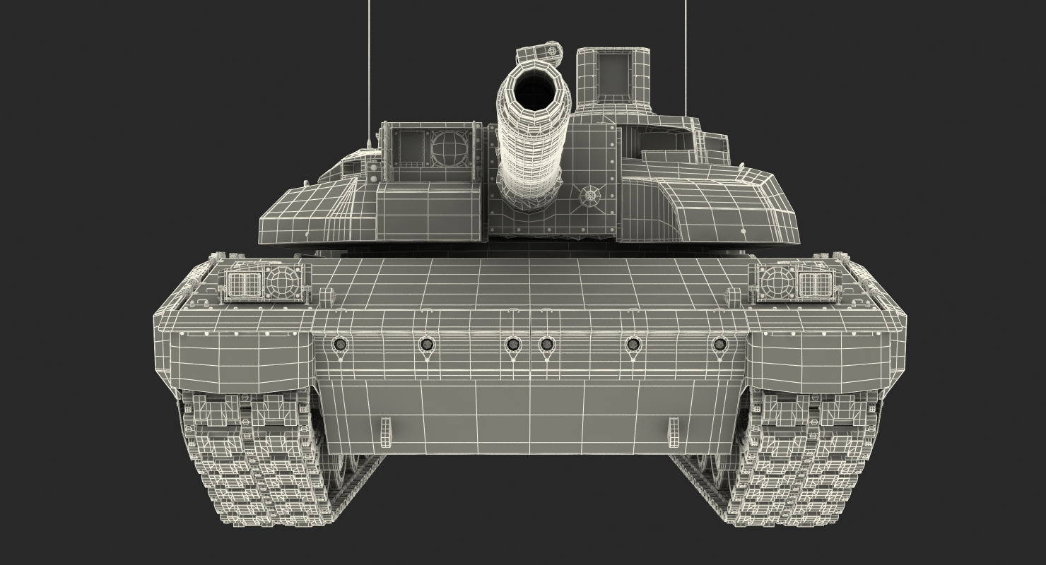 Tank AMX 56 Leclerc United Nations 3D model
