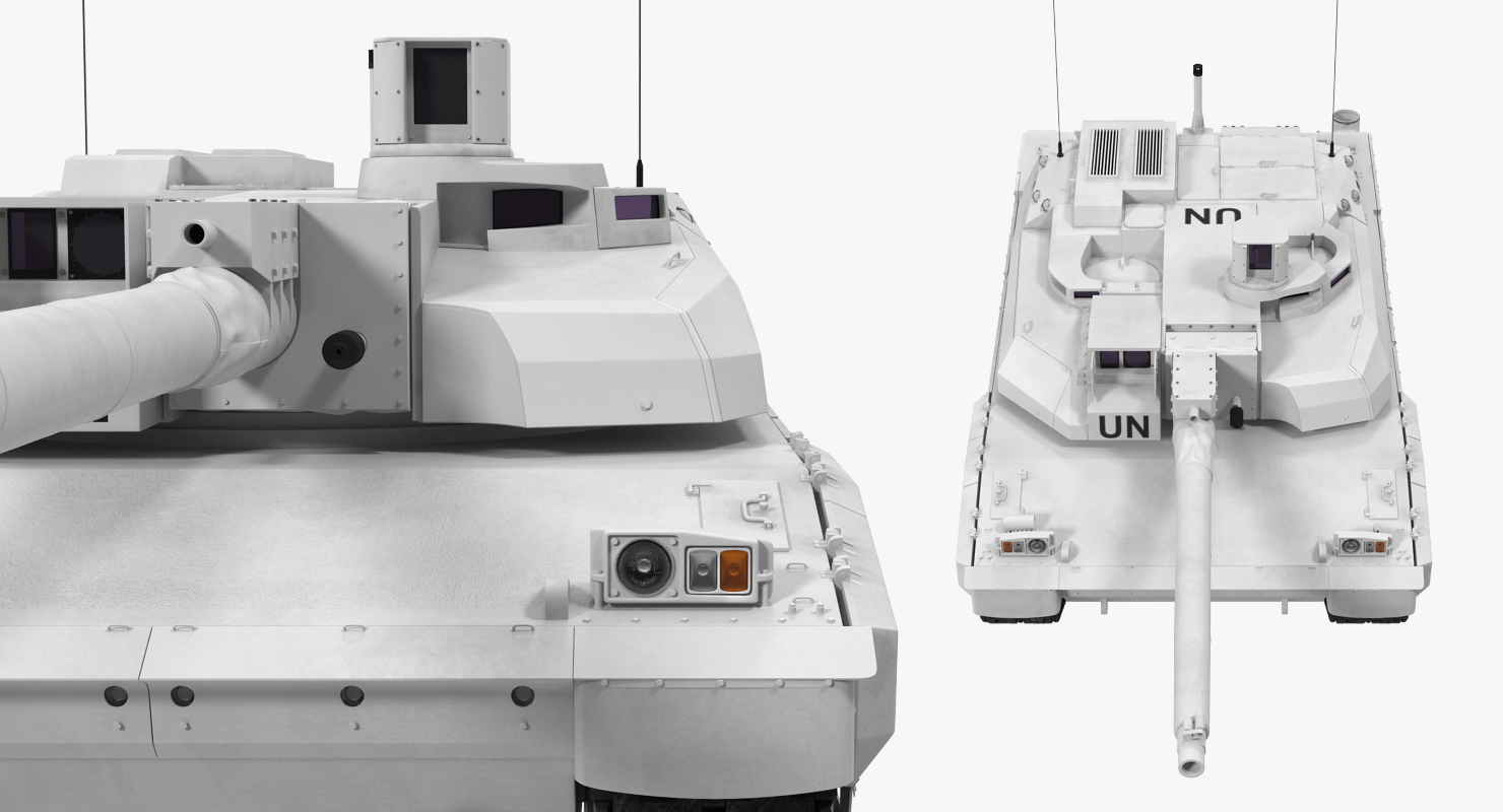 Tank AMX 56 Leclerc United Nations 3D model