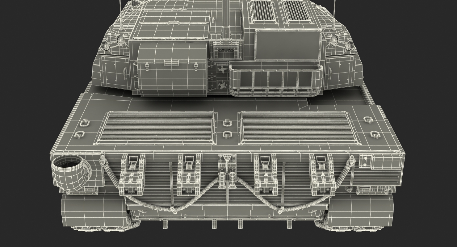 Tank AMX 56 Leclerc United Nations 3D model