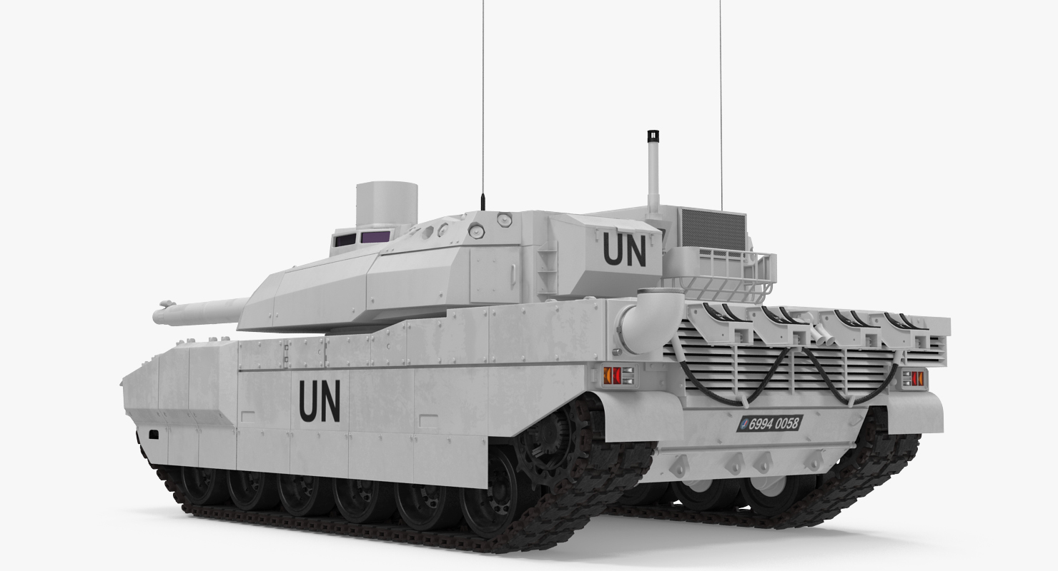 Tank AMX 56 Leclerc United Nations 3D model
