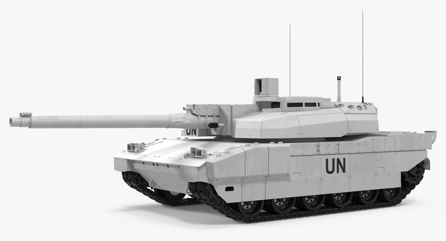 Tank AMX 56 Leclerc United Nations 3D model