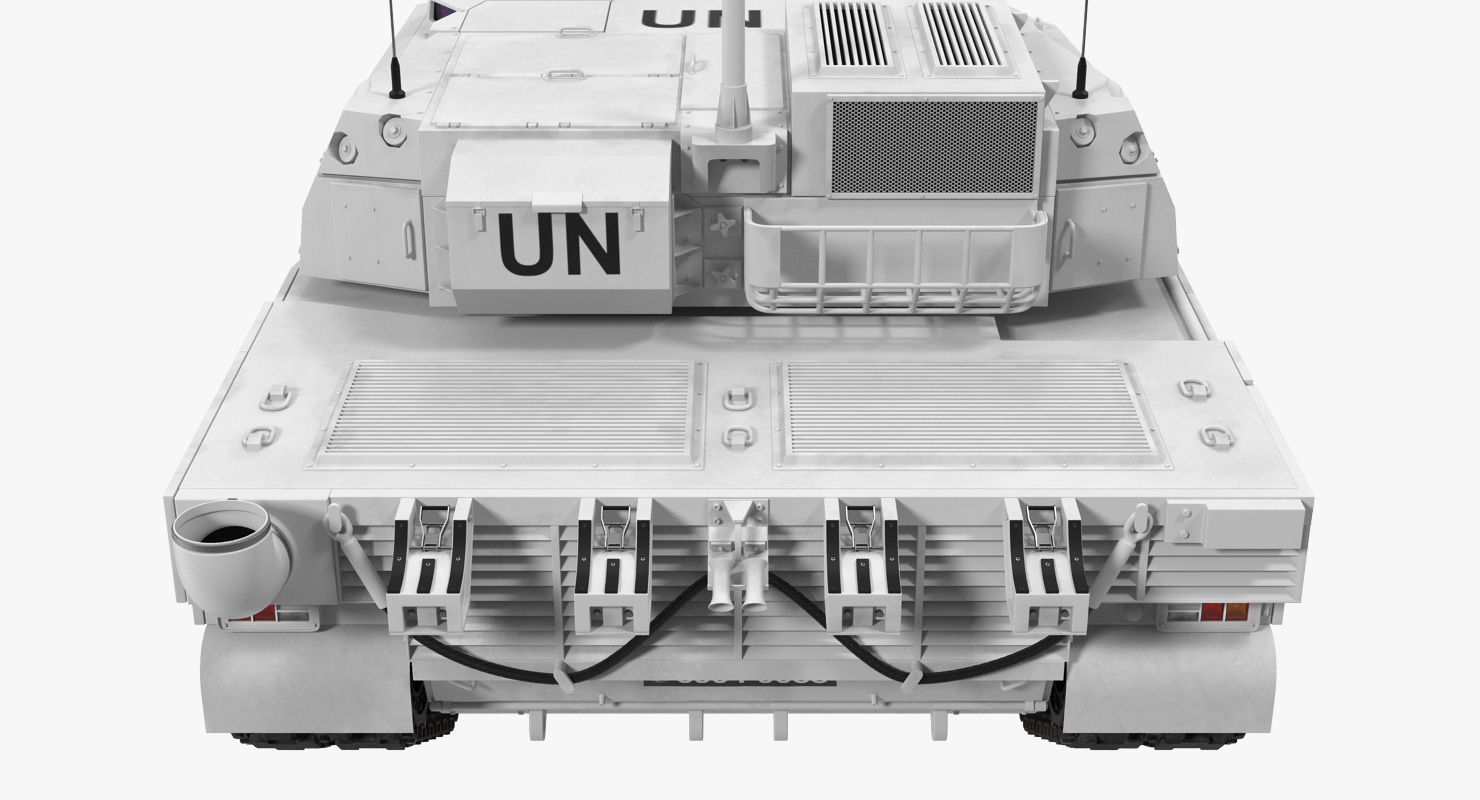 Tank AMX 56 Leclerc United Nations 3D model