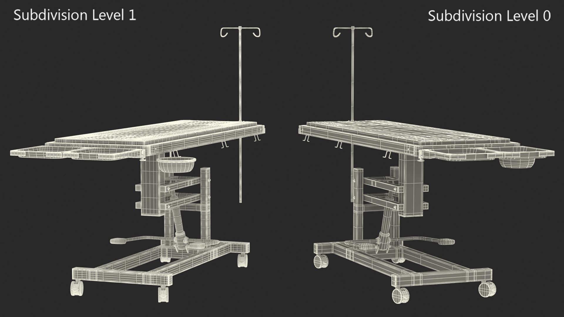 3D Veterinary Operating Table Blue