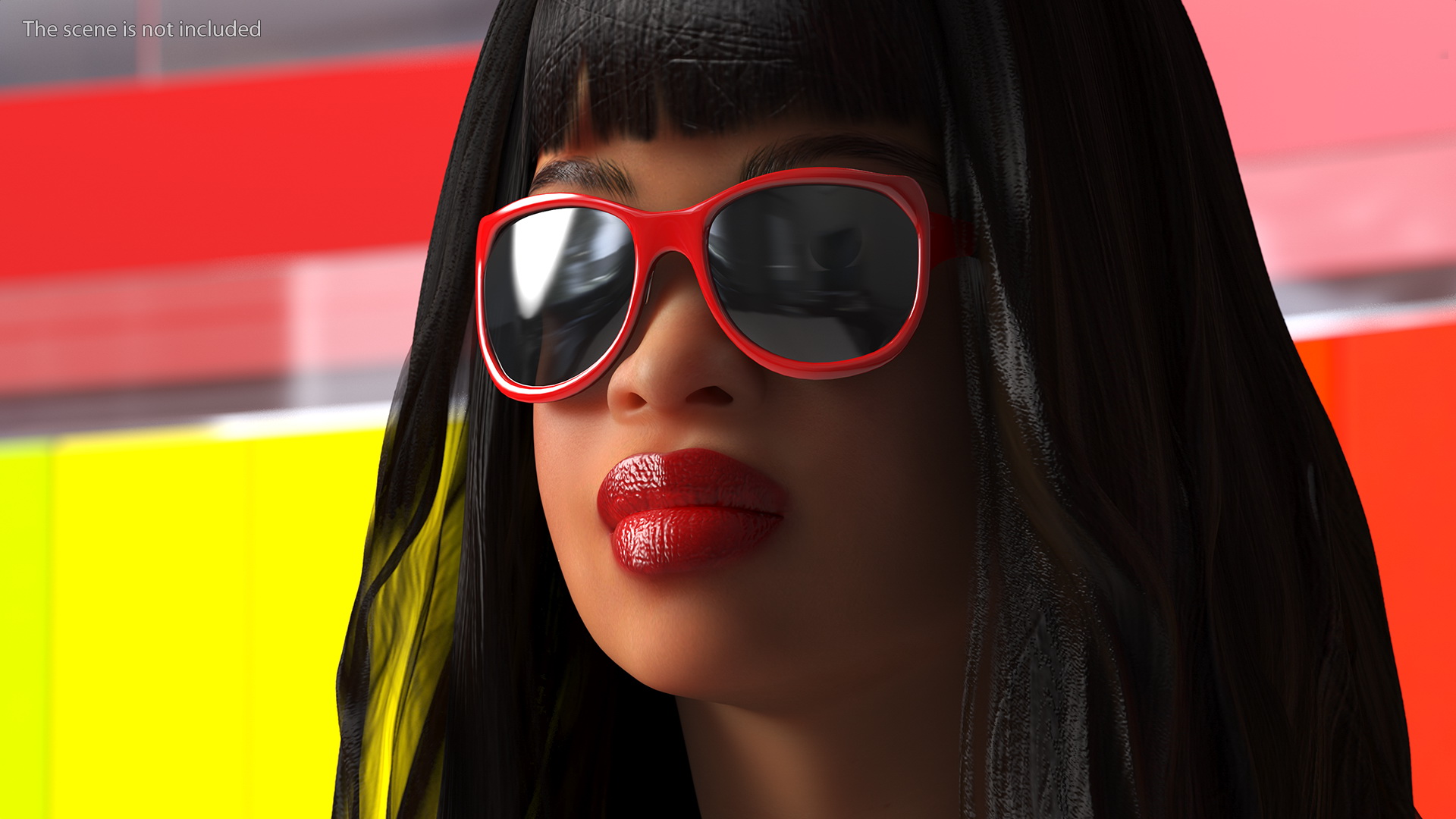 Fashionable Style Teenage Light Skin Black Girl T Pose 3D model