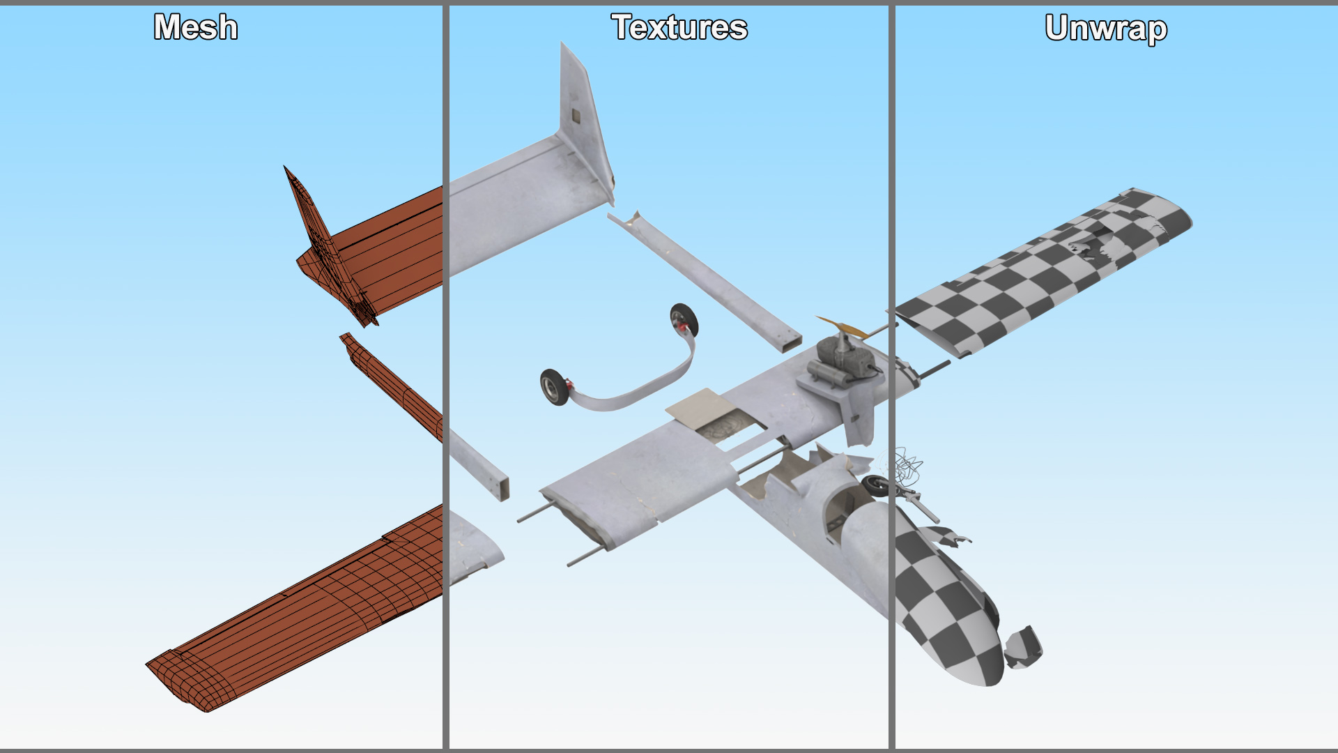 3D Mugin 5 Drone Crashed